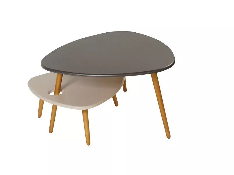 Стол журнальный Грейс серый фото TheFurny