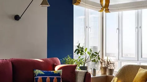 Смотрим эклектичная квартира 91,7 м.: когда русский авангард встречается со Скандинавией