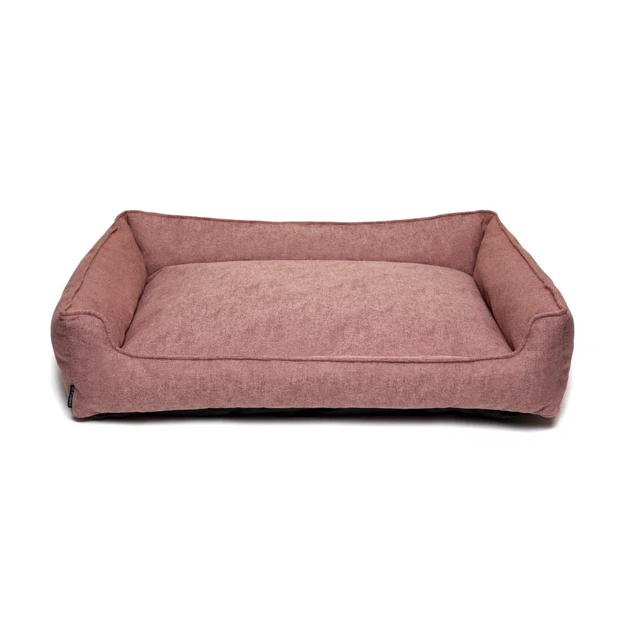 Лежанка прямоугольная для животных (розовый) фото